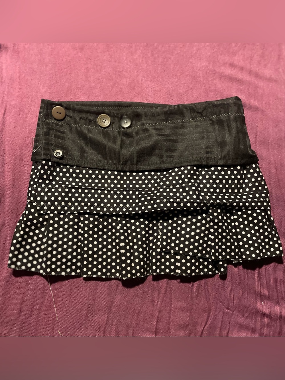 Handmade polka dot skirt